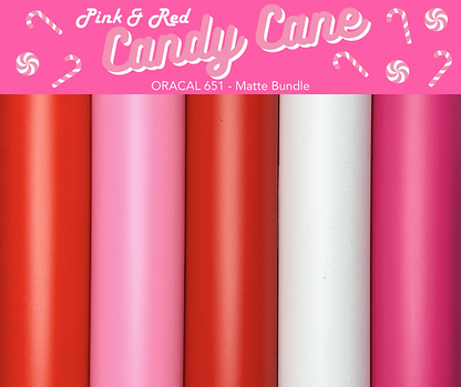 Candy Cane Oracal Bundle - Matte or Glossy