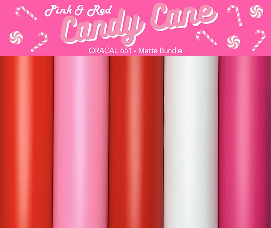 Candy Cane Oracal Bundle - Matte or Glossy
