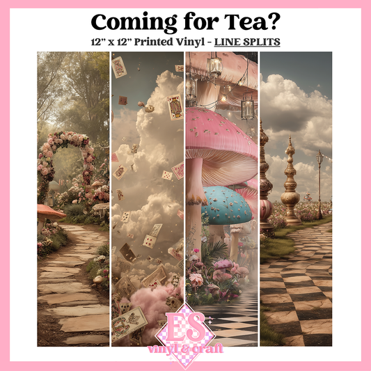 Coming for Tea? - Line Split - 12" x 12" Sheet