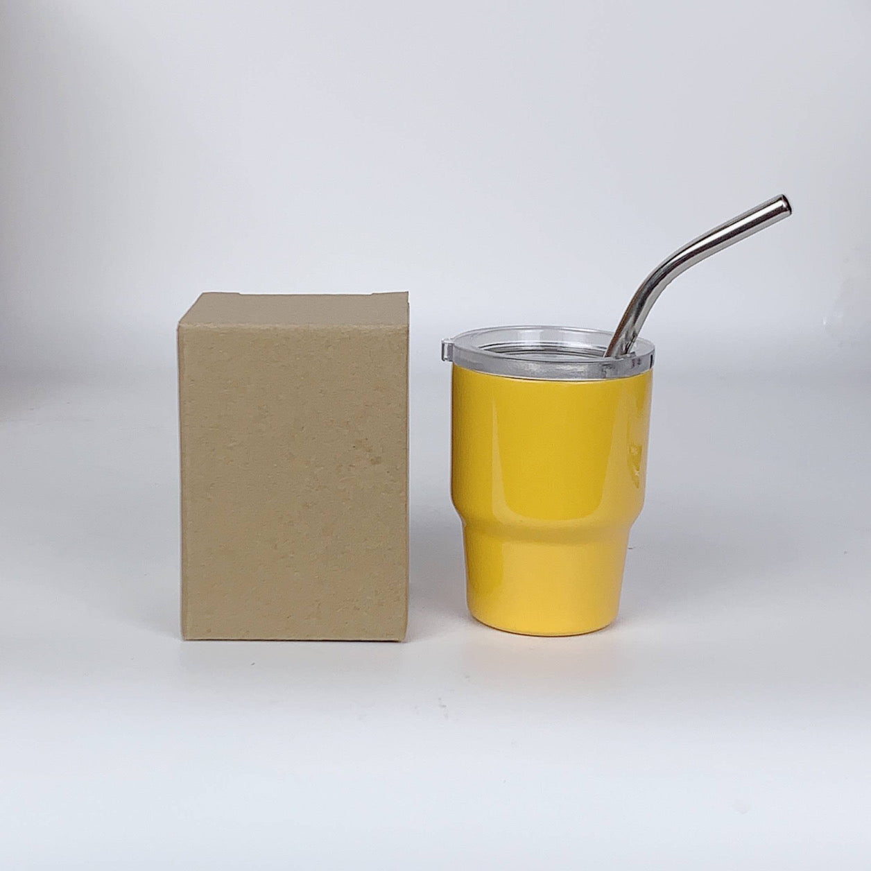 2oz Mini Double Wall Shot Tumblers with Lid and Metal Straw image 8