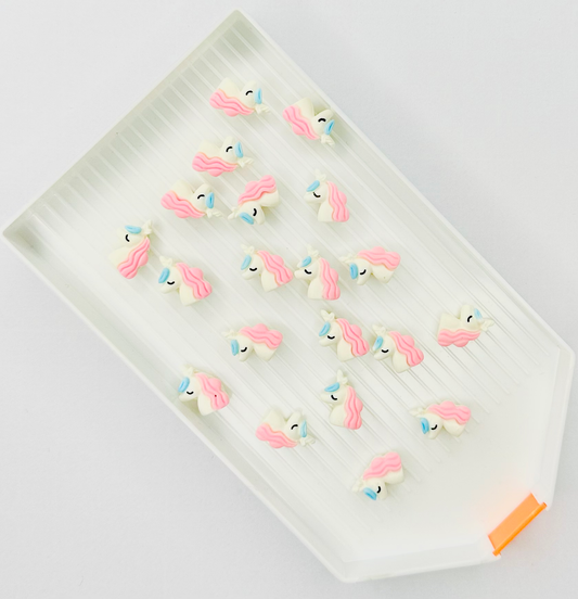 Pink Unicorn Cabochon Flat Back Charm (Pack of 10) image 0