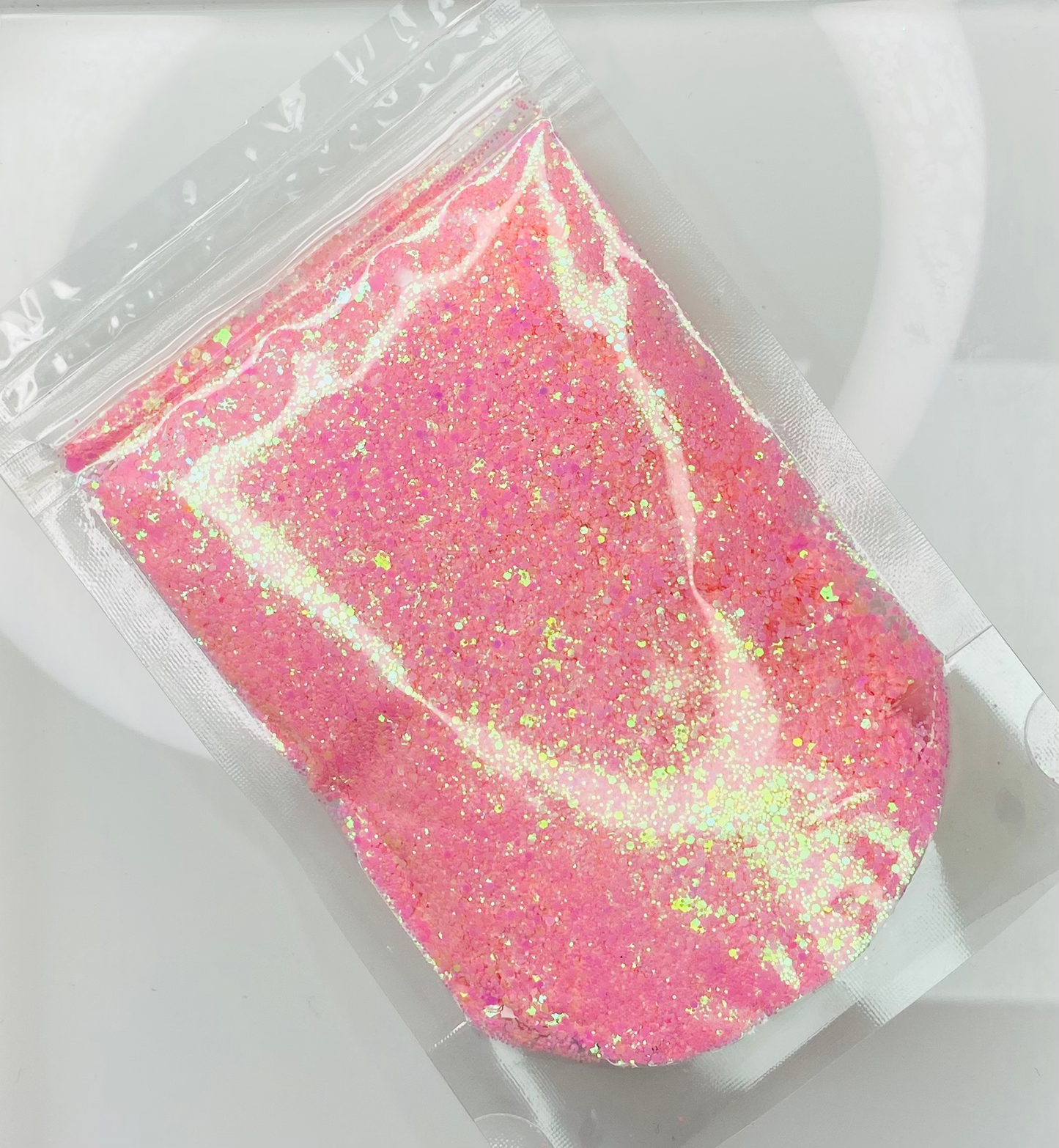 Peach Yellow Pink - Pearl Opal Chunky Glitter Mix image 1