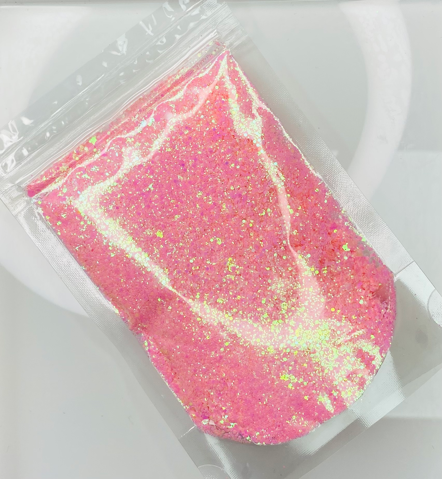 Peach Yellow Pink - Pearl Opal Chunky Glitter Mix image 1