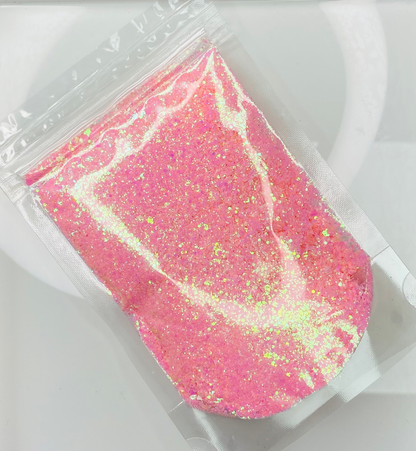 Peach Yellow Pink - Pearl Opal Chunky Glitter Mix image 1