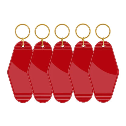 Red - Teckwrap Motel Keychain Blank image 0
