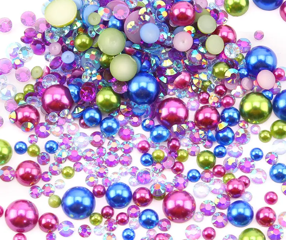 Hocus Pocus - Pearl & Rhinestone Mix image 0