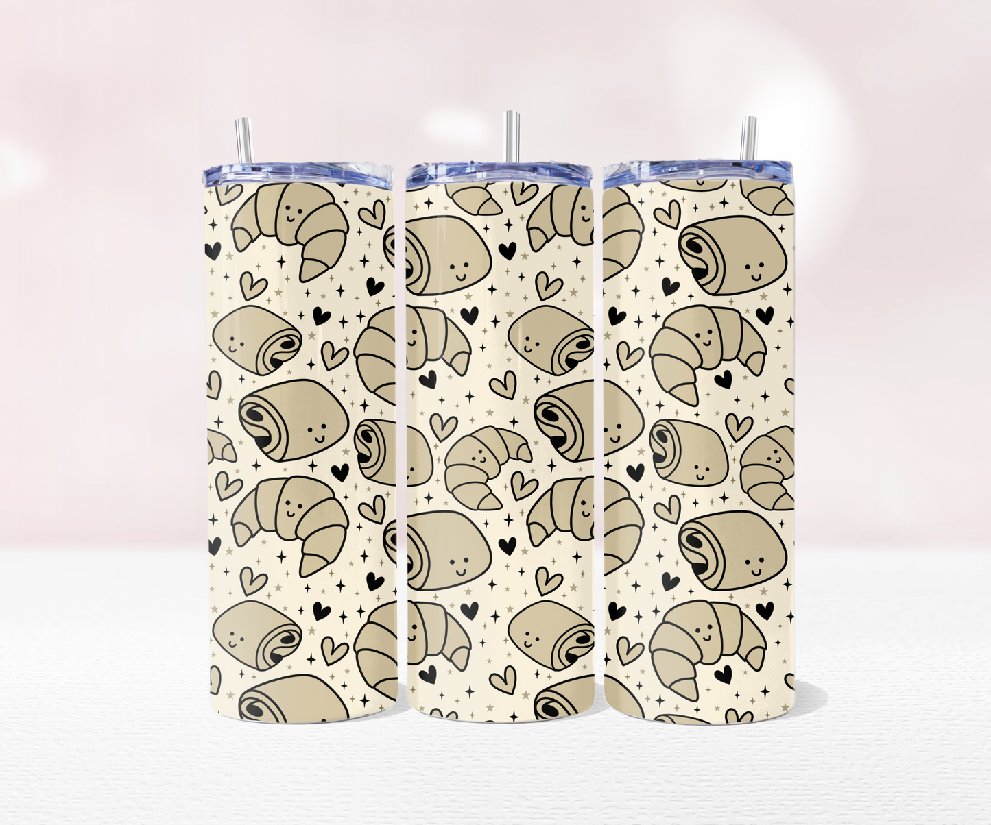 Pastries - Full 20oz Tumbler Sublimation Ready To Print image 0
