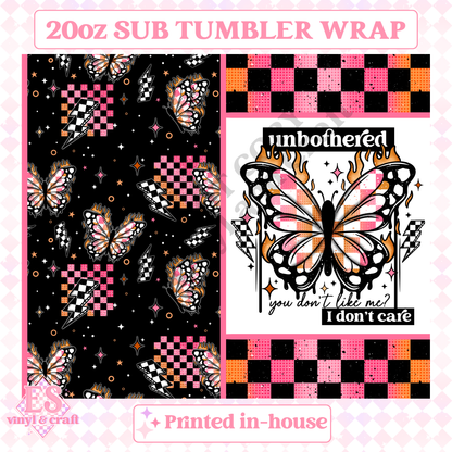 Unbothered - Full 20oz Tumbler Sublimation Print image 1