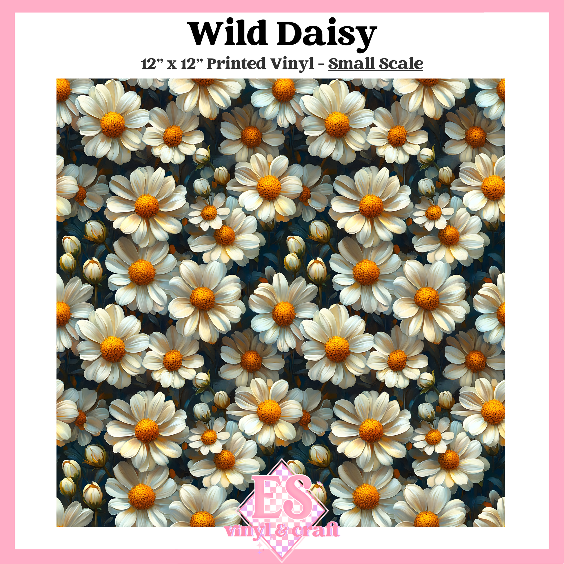 Wild Daisy - Small or Large Scale Options - 12" x 12" Sheet image 1