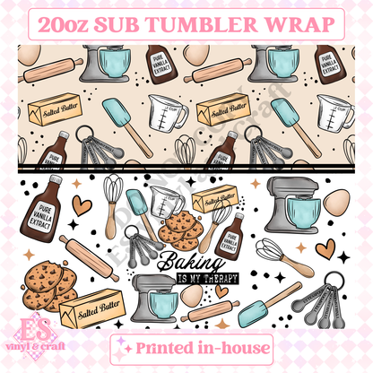 Baking - Full 20oz Tumbler Sublimation Print image 1