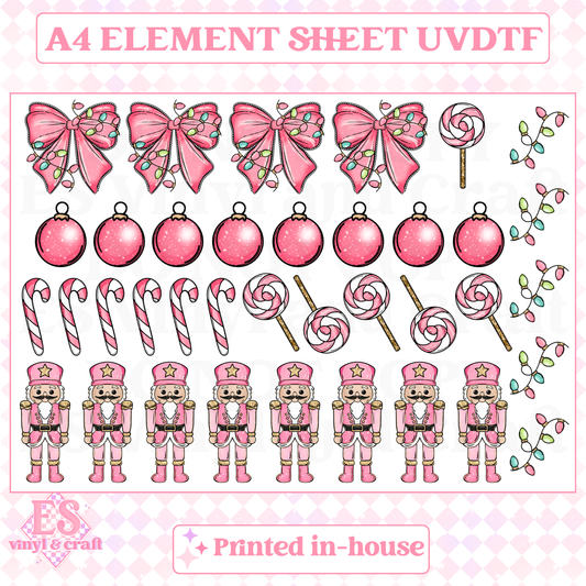 Pink Nutcracker 2 - UVDTF (A4 Sheet) 210mm x 300mm image 0