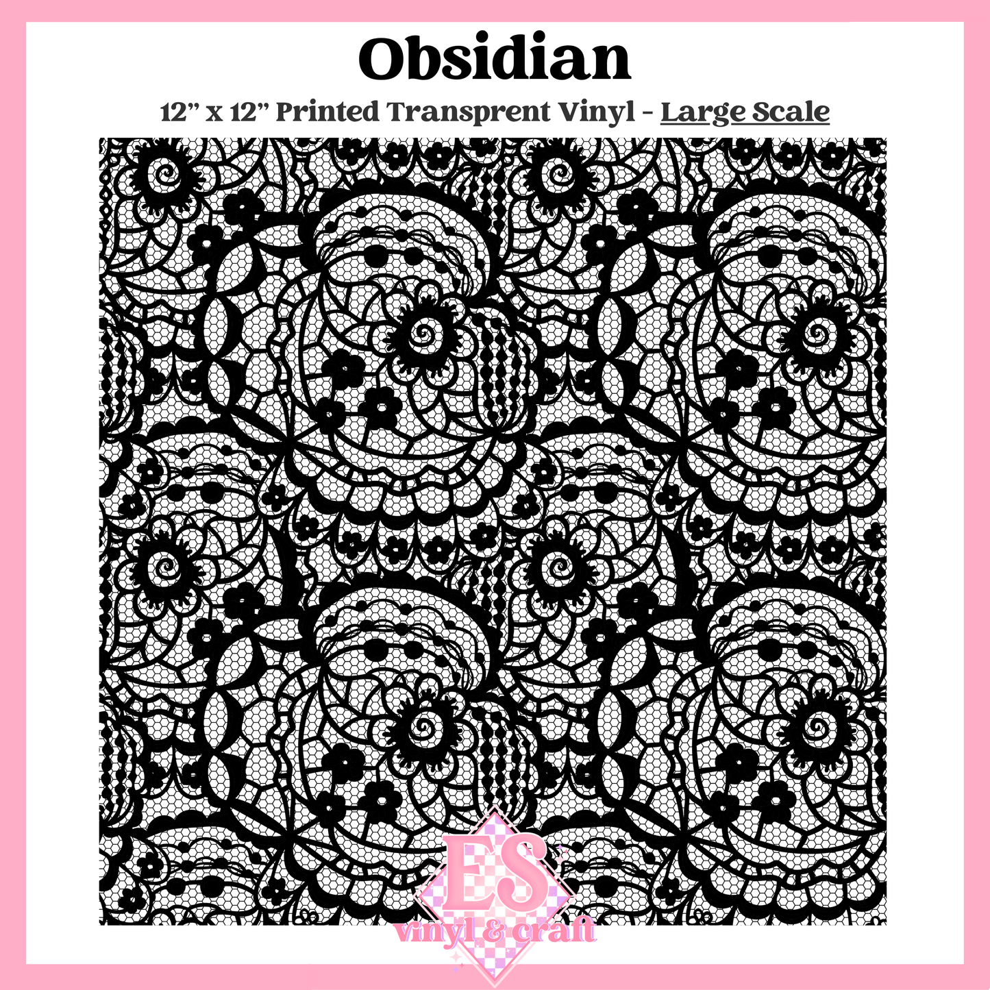 Obsidian Transparent - Small or Large Scale Options - 12" x 12" Sheet image 2