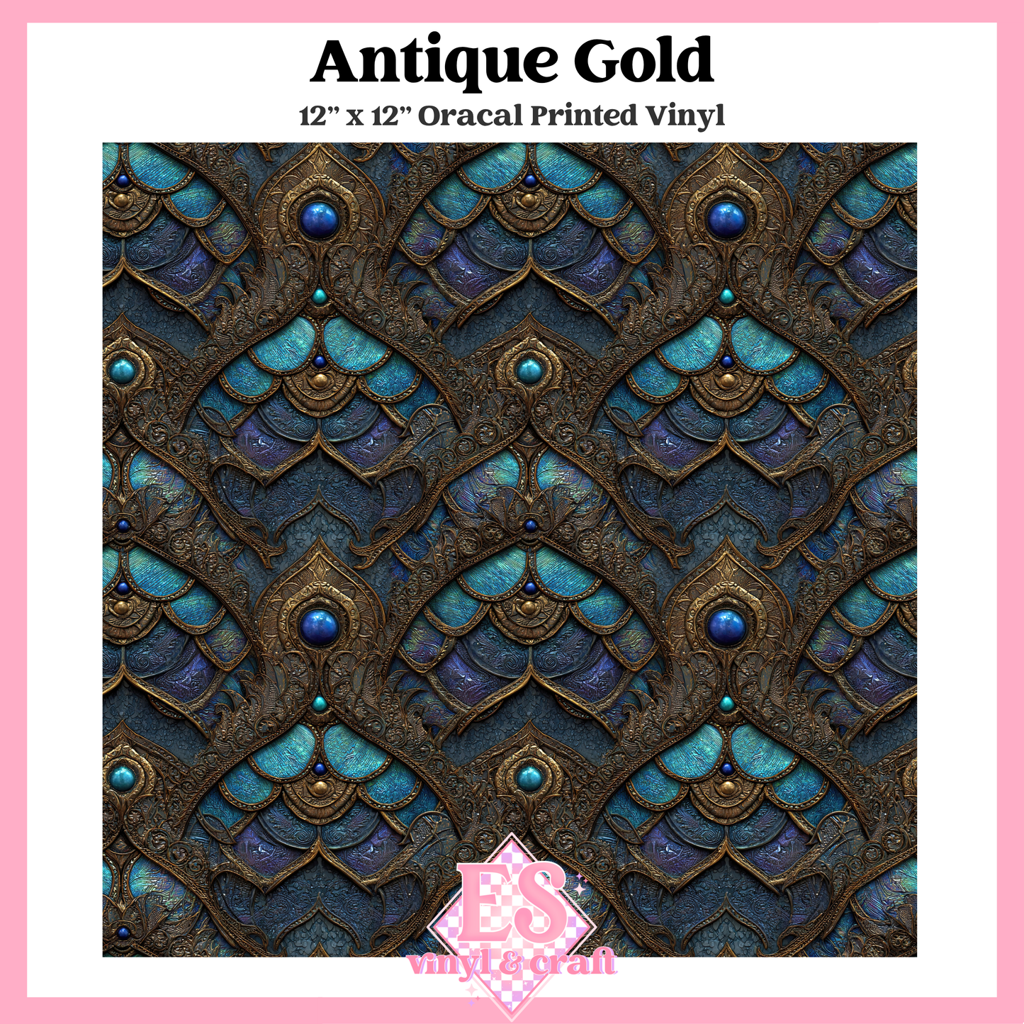 Gemstone Dragon Scale Collection - 12" x 12" Sheet (14 Different De image 1