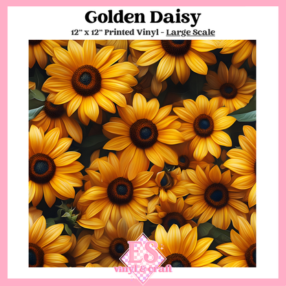 Golden Daisy - Small or Large Scale Options - 12" x 12" Sheet image 2