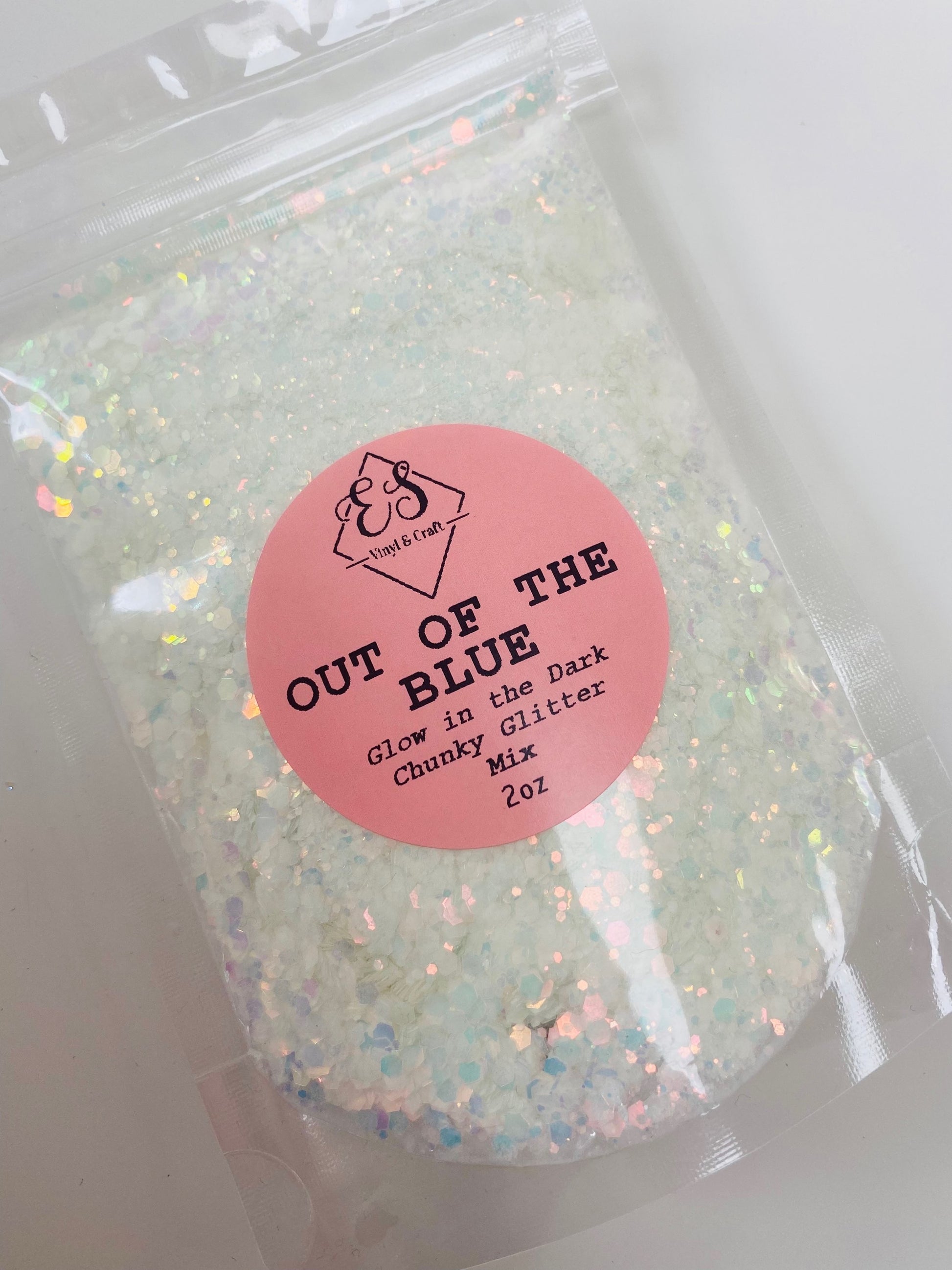 Out of the Blue - Glow in the Dark Chunky Glitter Mix image 0