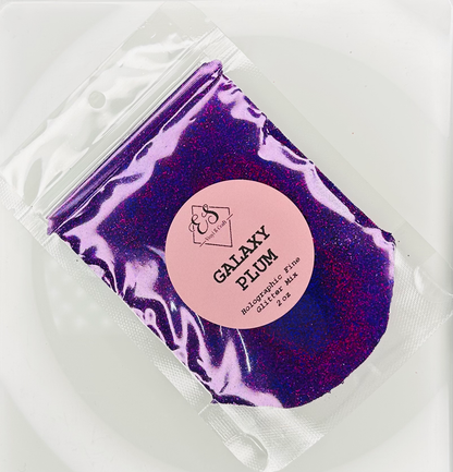 Galaxy Plum - Holographic Fine Glitter Mix image 0