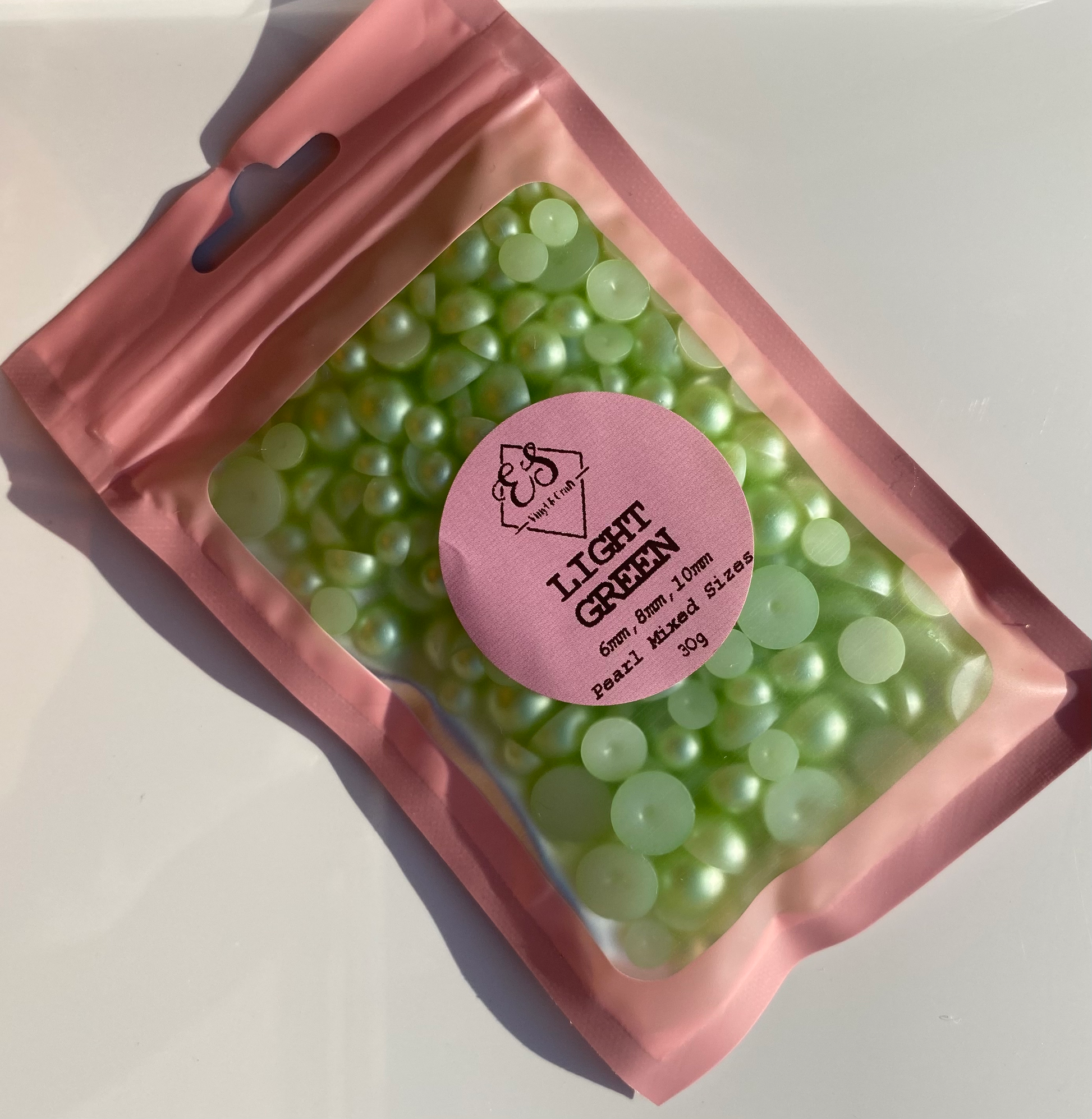 Light Green - Pearl Mix 6mm, 8mm & 10mm image 1