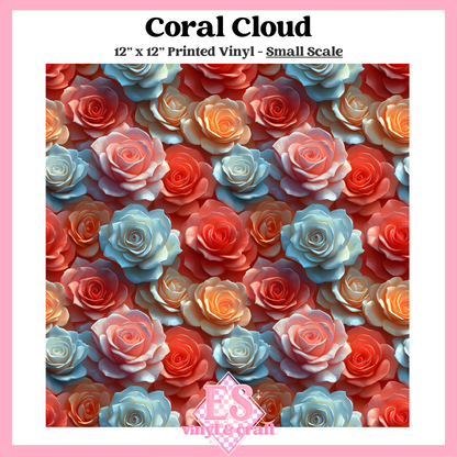 Coral Cloud - Small or Large Scale Options - 12" x 12" Sheet image 1