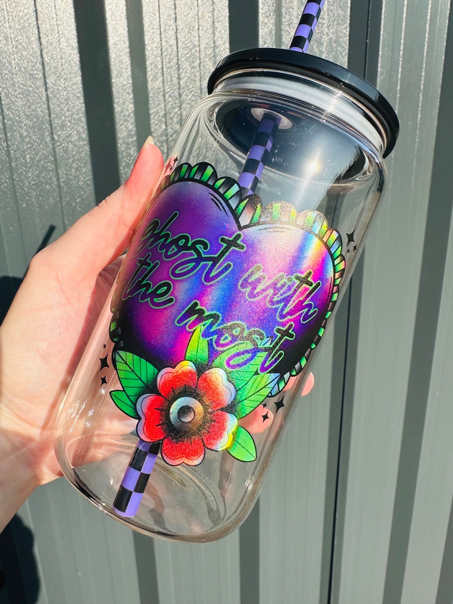 Ghost with the Most - Teckwrap Holographic Printed Vinyl image 1