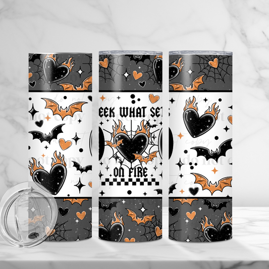 Seek What Sets Your Soul on Fire - Full 20oz Tumbler Sublimation Ready To Print image 0