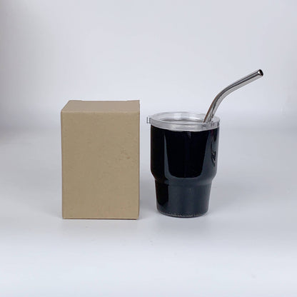 2oz Mini Double Wall Shot Tumblers with Lid and Metal Straw image 13
