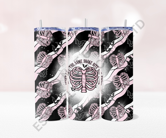 Heart Rib Cage - Full 20oz Tumbler Sublimation Ready To Print image 0