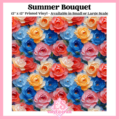 Summer Bouquet - Small or Large Scale Options - 12" x 12" Sheet image 0