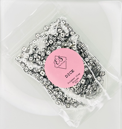 Dice - Polymer Clay Slices image 0