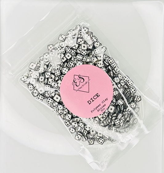 Dice - Polymer Clay Slices image 0