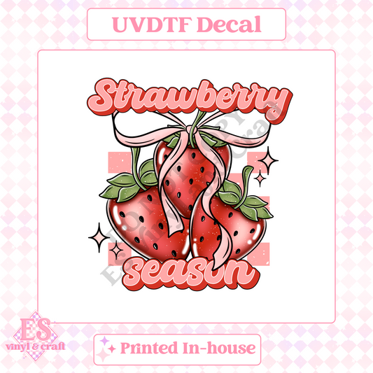 Strawberry Season - UV-DTF Decal Transfer image 0