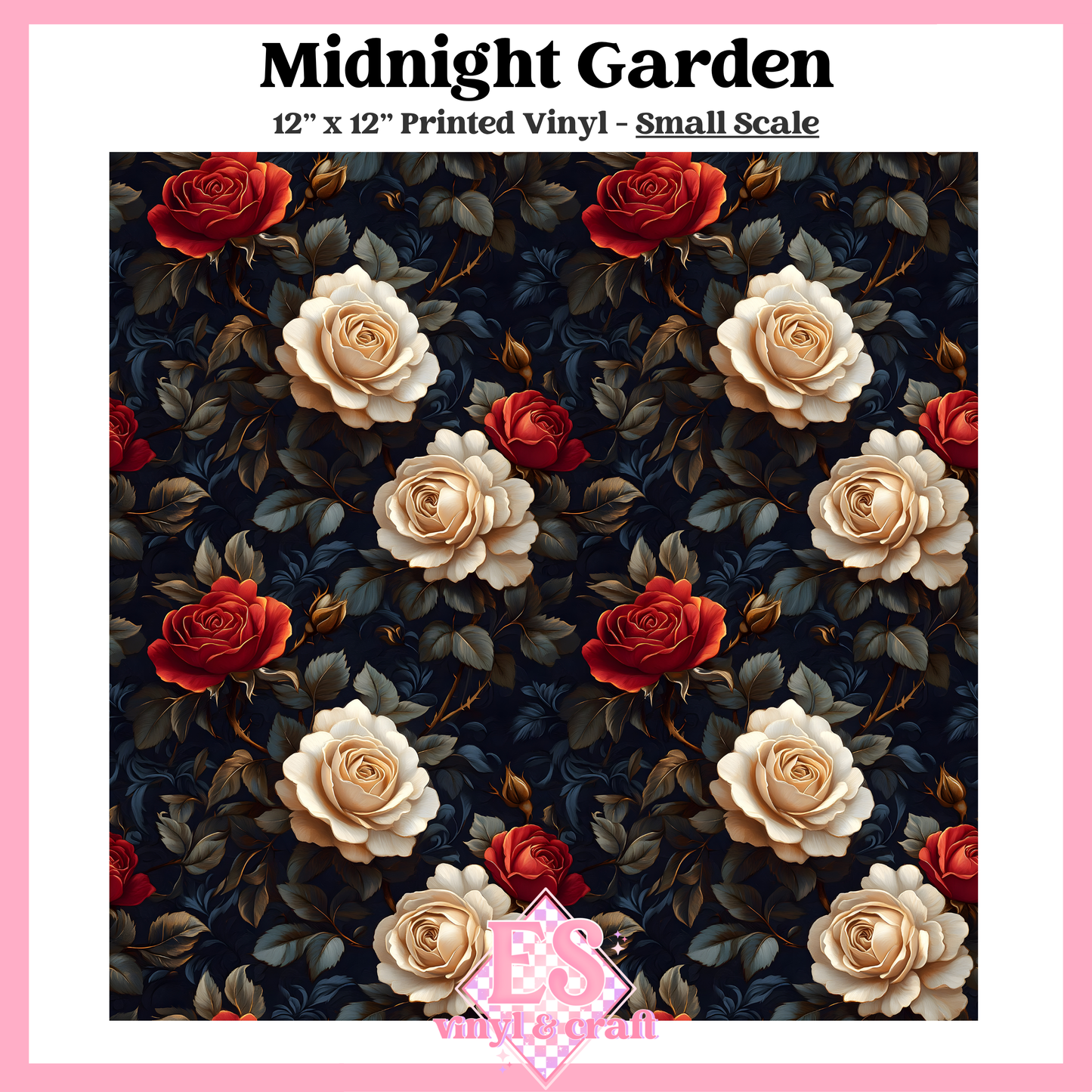 Midnight Garden - Small or Large Scale Options - 12" x 12" Sheet image 1
