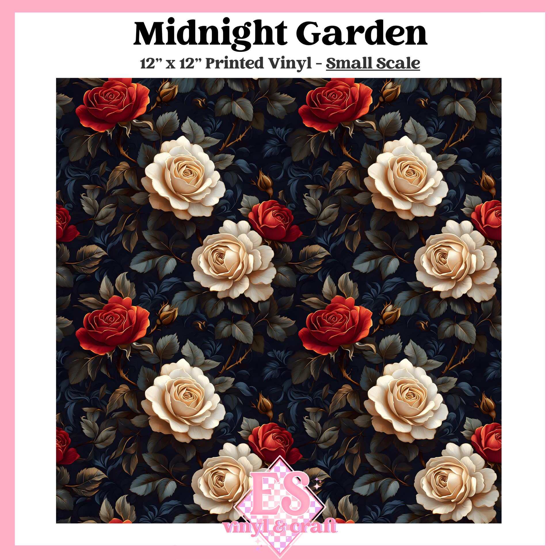 Midnight Garden - Small or Large Scale Options - 12" x 12" Sheet image 1