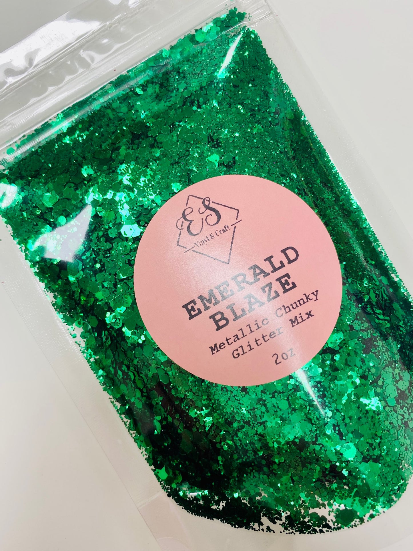 Emerald Blaze - Metallic Chunky Glitter Mix image 0