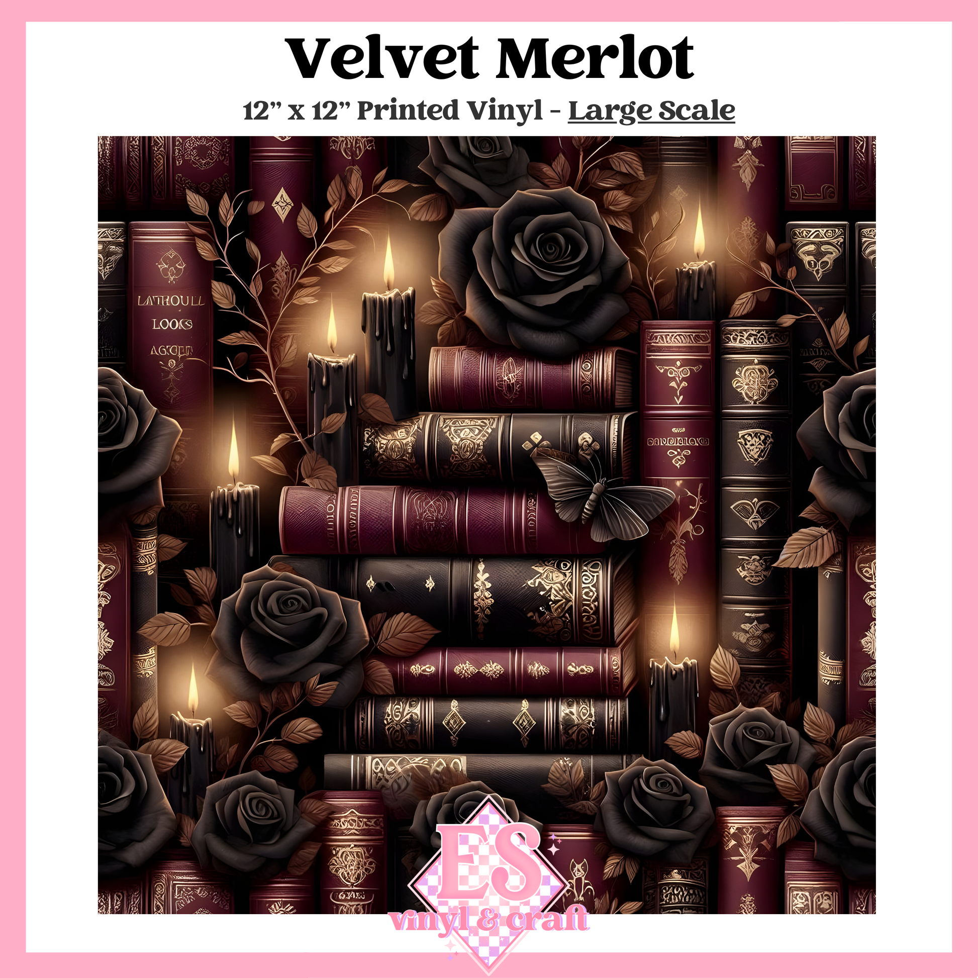 Velvet Merlot - Small or Large Scale Options - 12" x 12" Sheet image 2