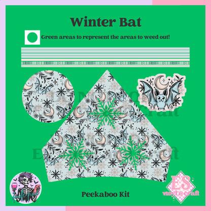 Winter Bat - 24oz Snowglobe Wrapper Kit image 5
