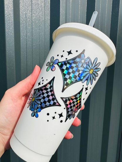 Holographic Decals Printed on Teckwrap Holographic Rainbow Silver image 0