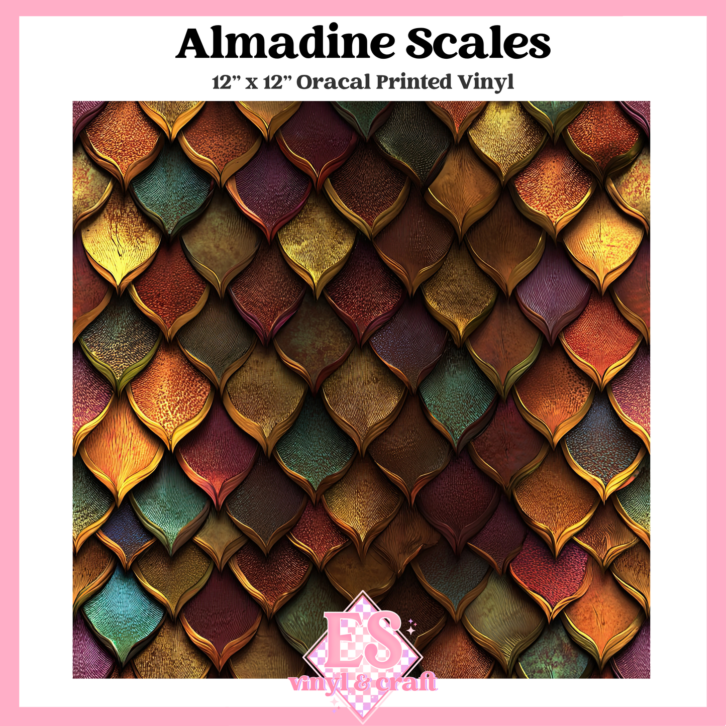 Prismatic Dragon Scale Collection - 12" x 12" Sheet (14 Different De image 11