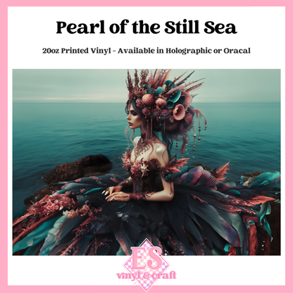 Pearl of the Still Sea - 20oz Printed Tumbler Self Adhesive Vinyl image 0