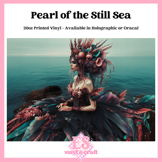 Pearl of the Still Sea - 20oz Printed Tumbler Self Adhesive Vinyl image 0