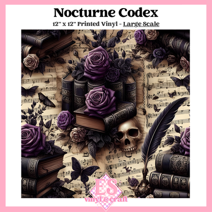 Nocturne Codex - Small or Large Scale Options - 12" x 12" Sheet image 2