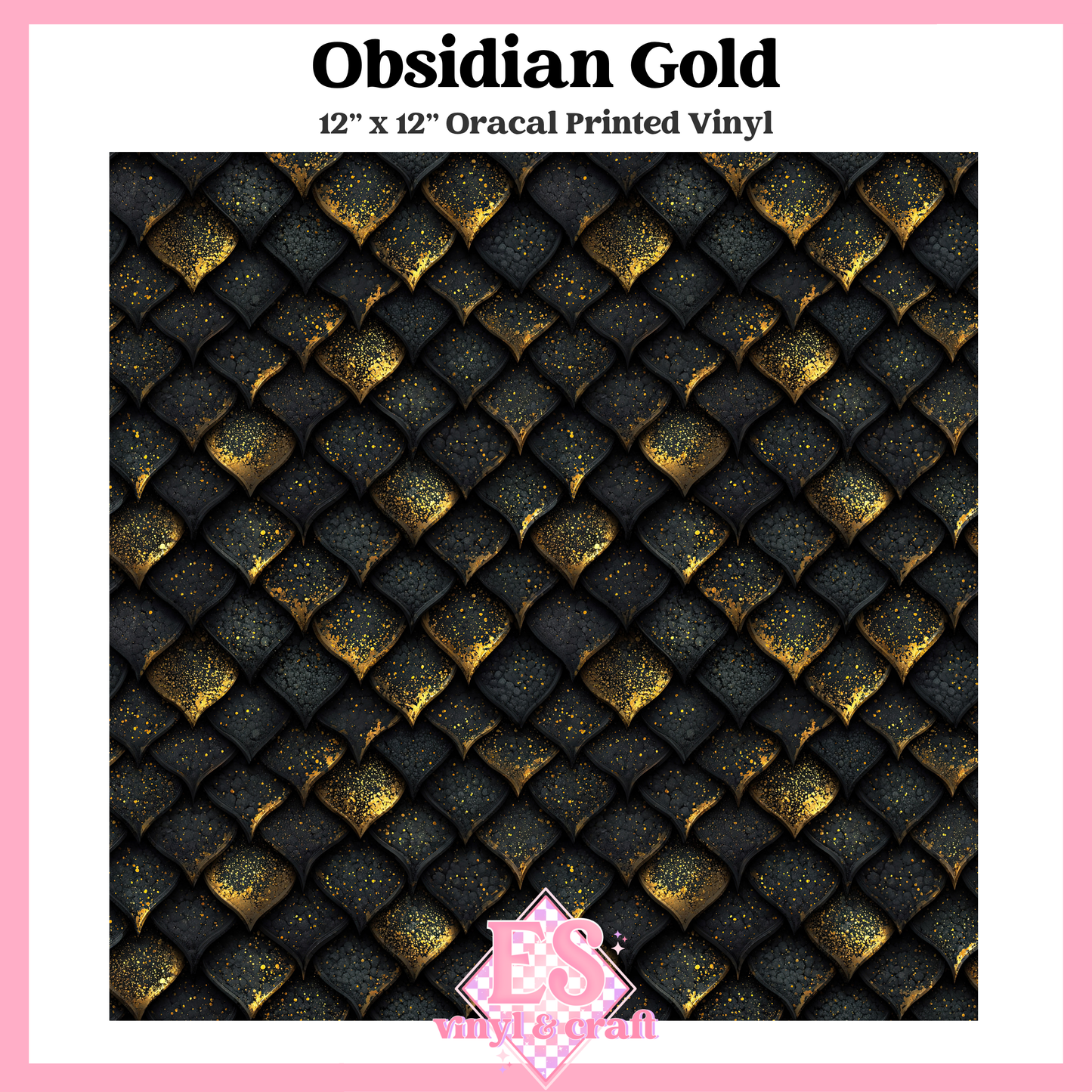 Obsidian & Ember Scale Collection - 12" x 12" Sheet (14 Different Designs) image 1