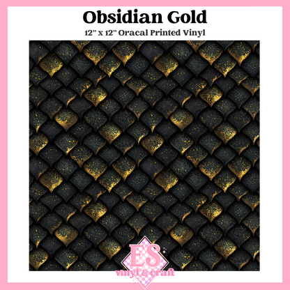 Obsidian & Ember Scale Collection - 12" x 12" Sheet (14 Different Designs) image 1