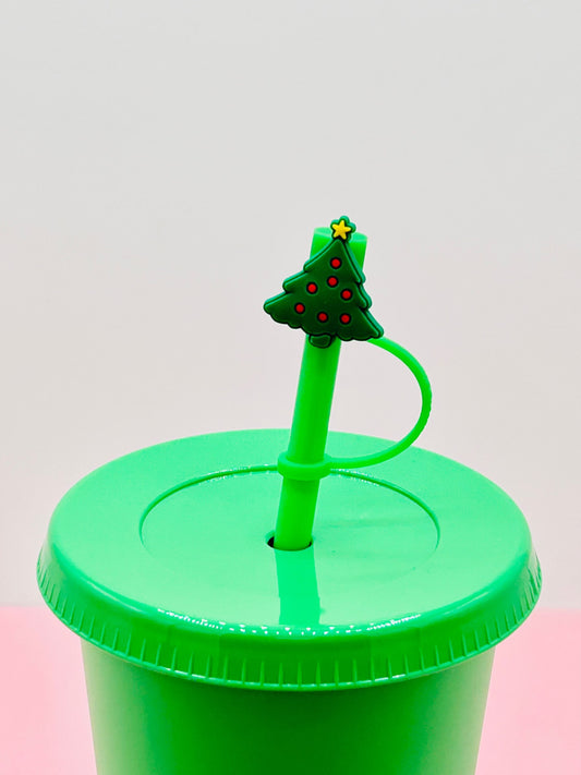 Straw Topper - Christmas Tree image 0