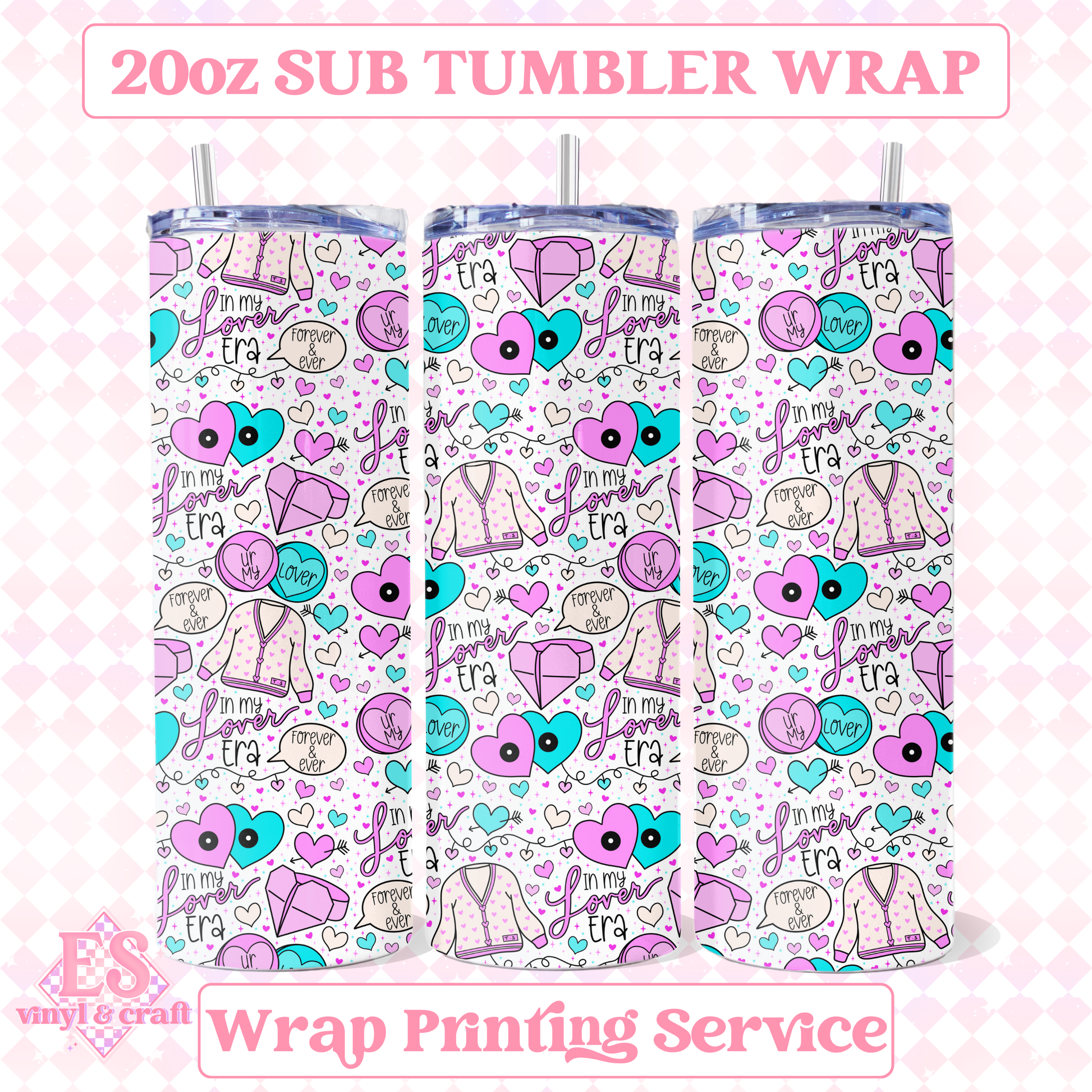 Lover - Full 20oz Tumbler Sublimation Print image 0