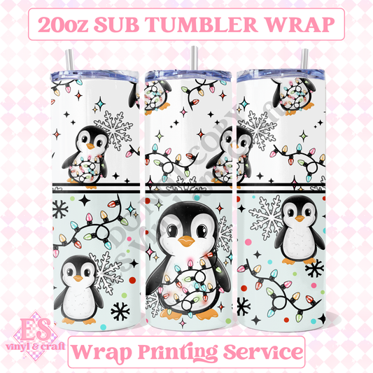 Penguin - Full 20oz Tumbler Sublimation Print image 0