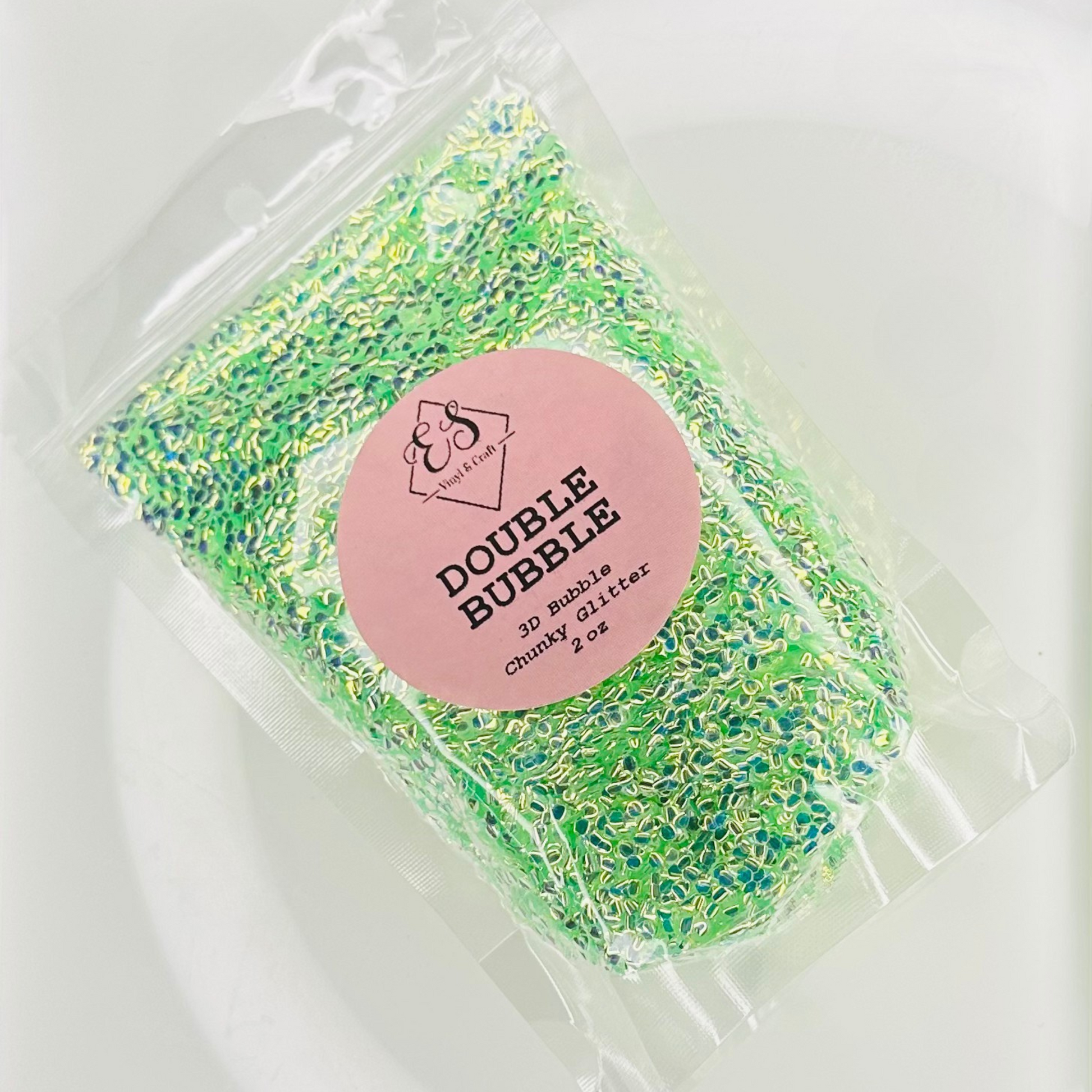Double Bubble - 3D Bubble Glitter Cut Size Chunky image 0