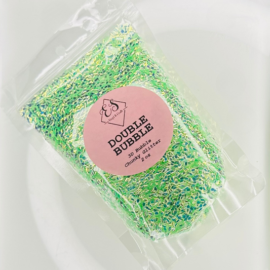 Double Bubble - 3D Bubble Glitter Cut Size Chunky image 0