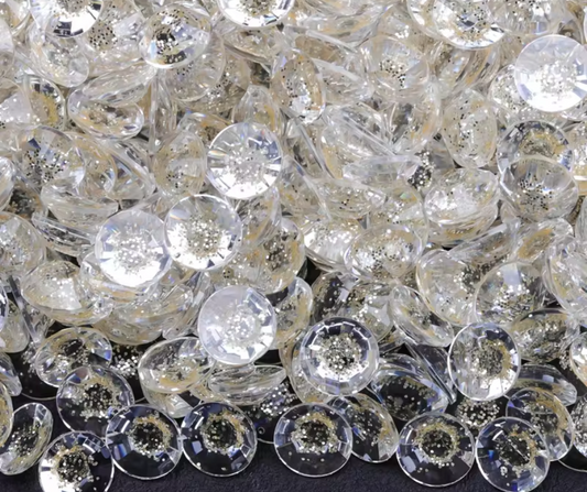 Peach Starry - Starry Glitter Jelly Rhinestones (3mm, 4mm & 5mm) image 0