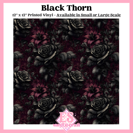 Black Thorn - Small or Large Scale Options - 12" x 12" Sheet image 0