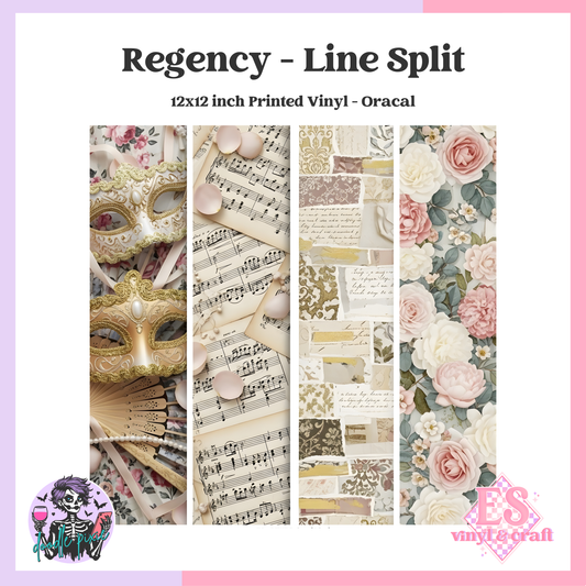 Regency - Line Split 12" x 12" Printed Vinyl image 0